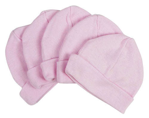 Gorro rosa para bebé (Paquete de 5)