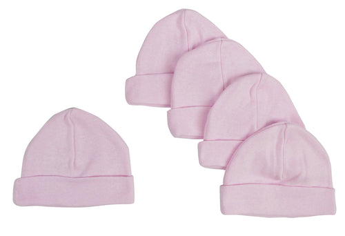 Gorro rosa para bebé (Paquete de 5)