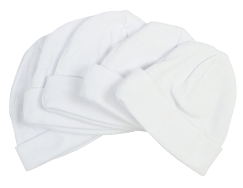 Gorros de bebé azules y blancos (paquete de 5)