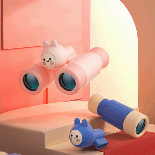Telescopio binocular para niños individual y doble desmontable