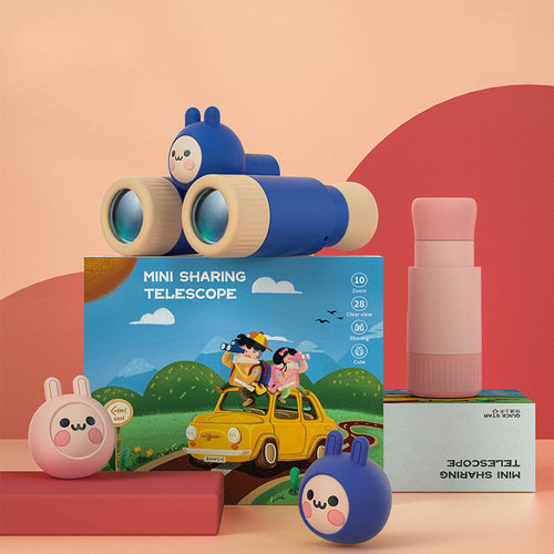 Telescopio binocular para niños individual y doble desmontable