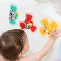 Juguete giratorio de trompo para bebés para bañarse y comer