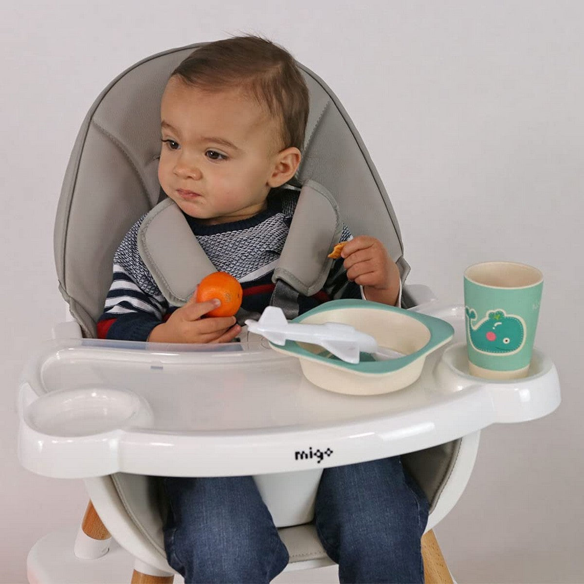 Highchair Nania Red Grey