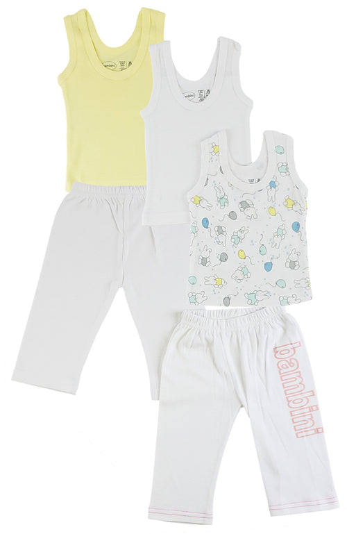 Camisetas sin mangas y pantalones de chándal para niña