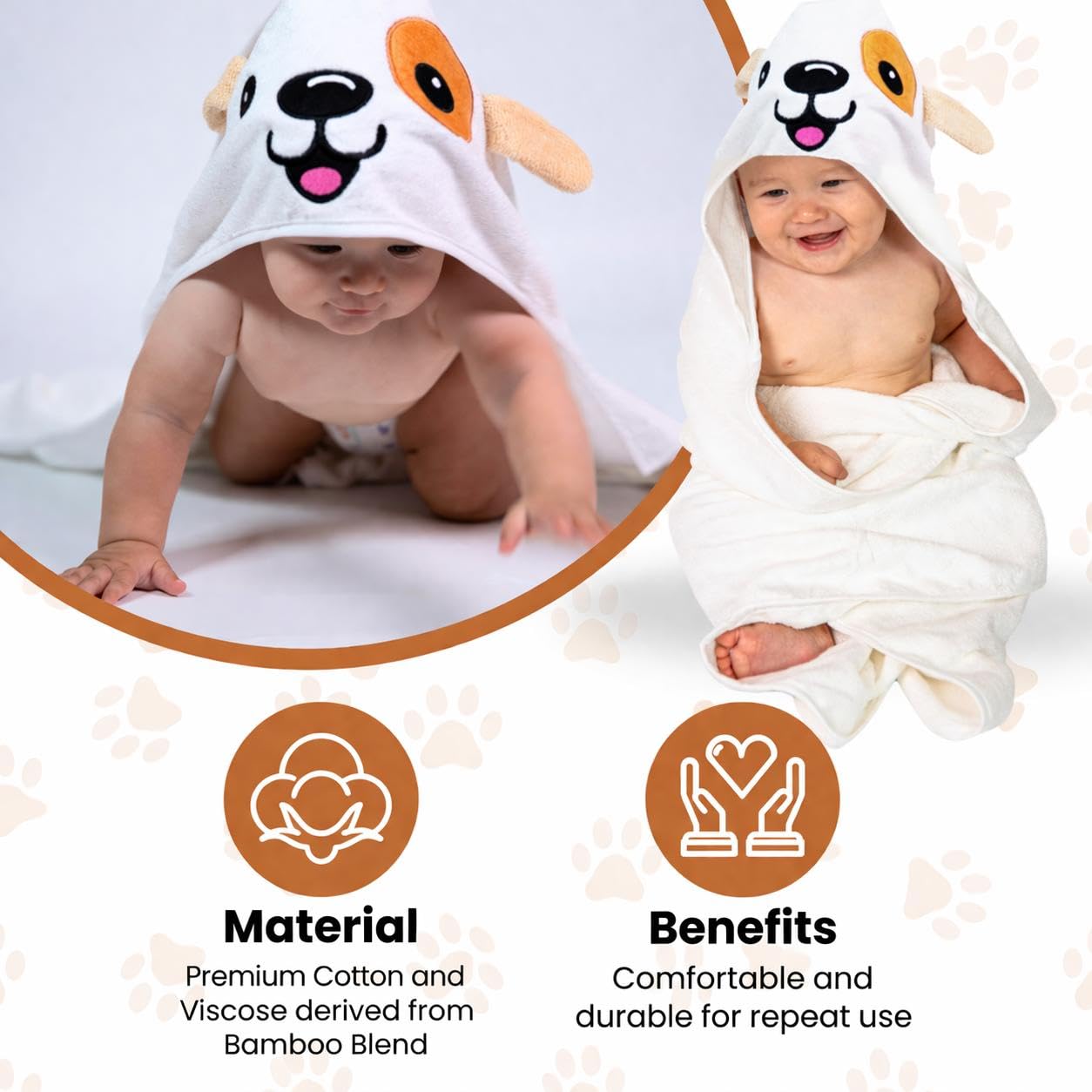 Premium Baby Towel for Bath with Hood & Extra Soft