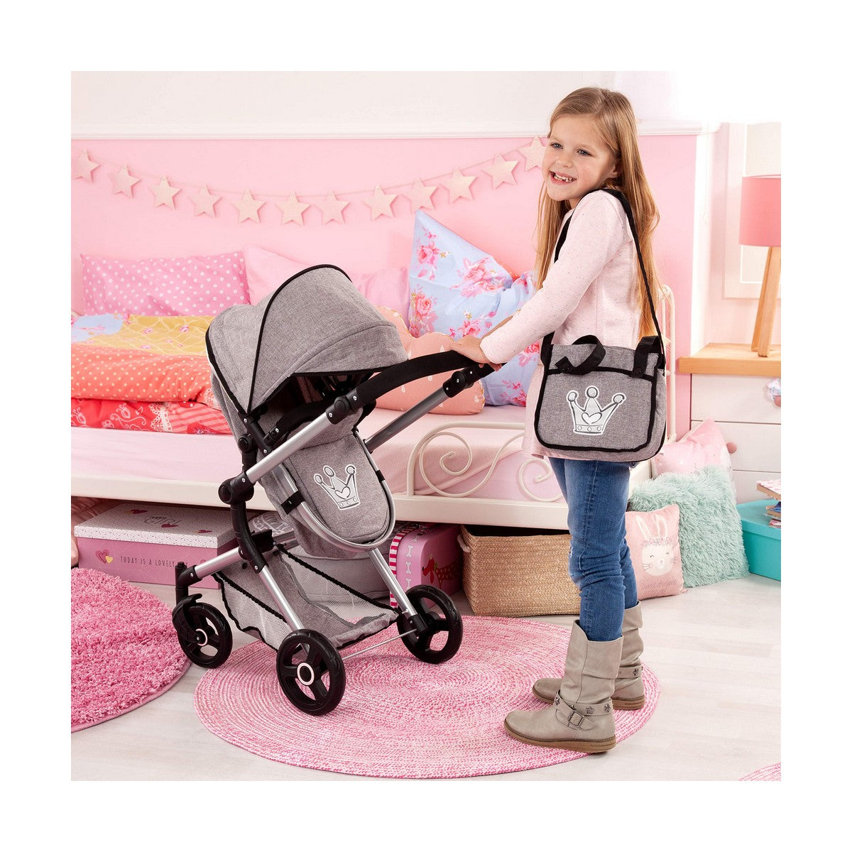 Doll Stroller Reig Combi Pro Grey