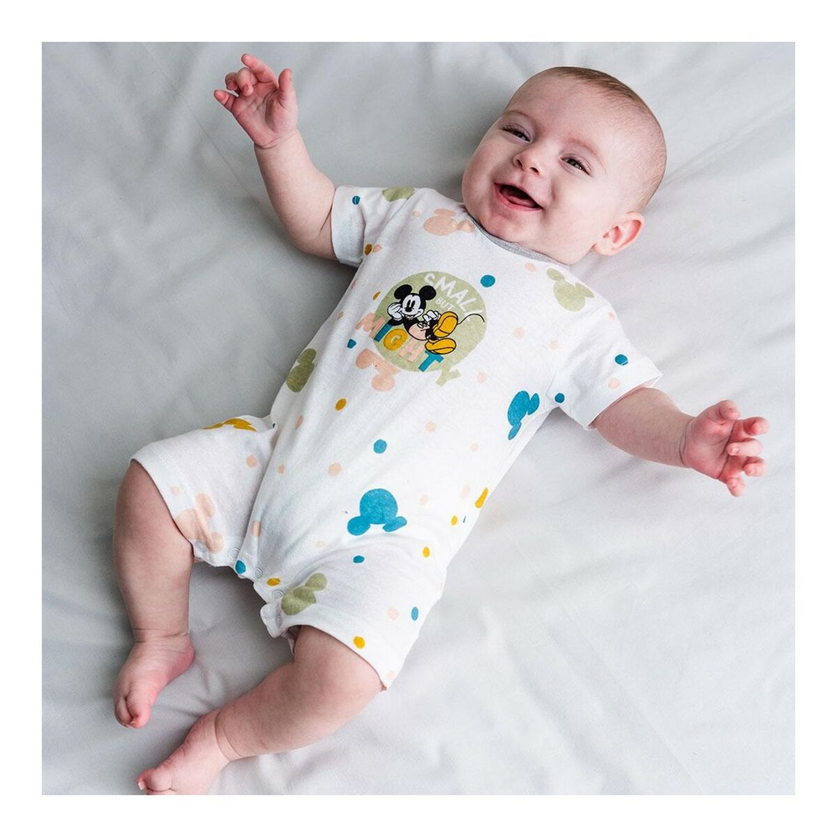 Baby's Short-sleeved Romper Suit Mickey Mouse