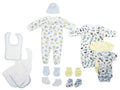 Bambini Neutral Recién Nacido Bebé 13 pzas. Set de Regalo Canastilla Baby Shower
