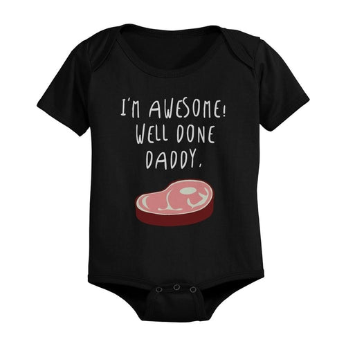 Mameluco de bebé "Soy increíble, ¡bien hecho, papá!"