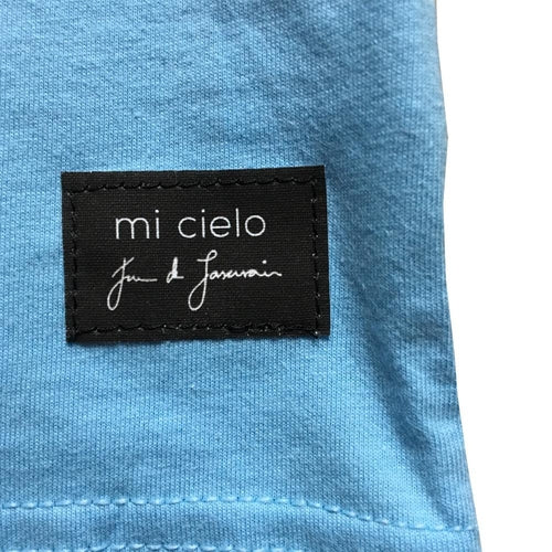El coche – Mameluco de color azul celeste para bebé