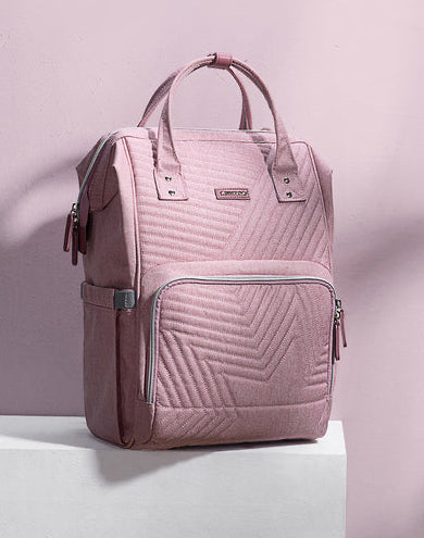 Modern Quilted Diaper Bag Backpack