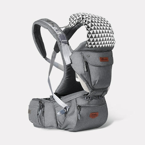 Mochila Portabebés Ergonómica 3 en 1 con Asiento de Cadera