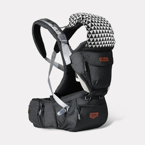 Mochila Portabebés Ergonómica 3 en 1 con Asiento de Cadera
