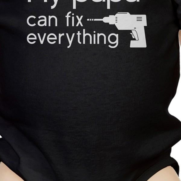 My Papa Fix - Black Cute Baby Onesie