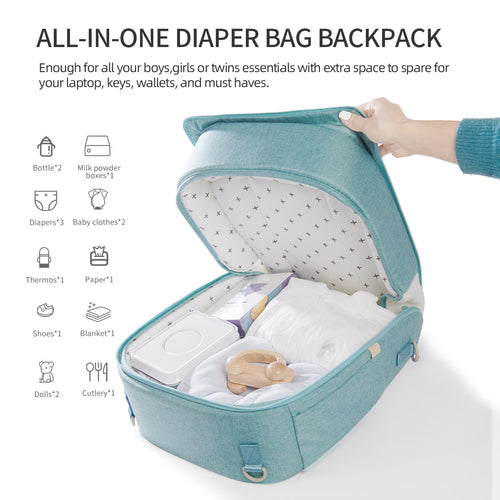 Bolsa de pañales portátil de moda