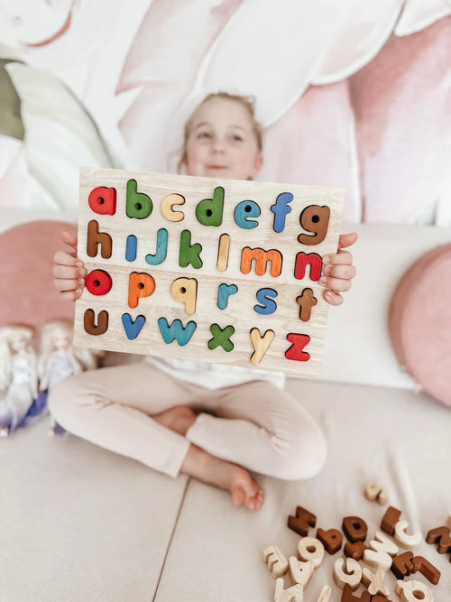 Rompecabezas de letras minúsculas
