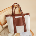 Bolsa de pañales de lona tipo tote