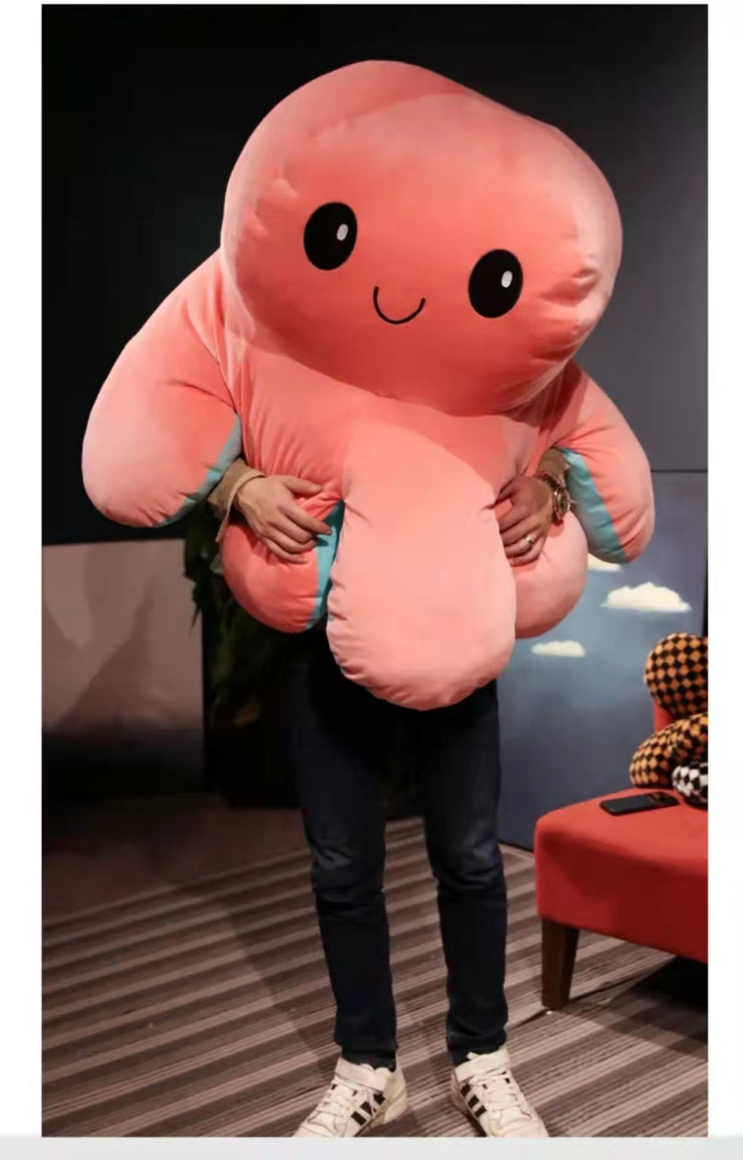 90-130cm Flip Giant Octopus Stuffed Animal Toy