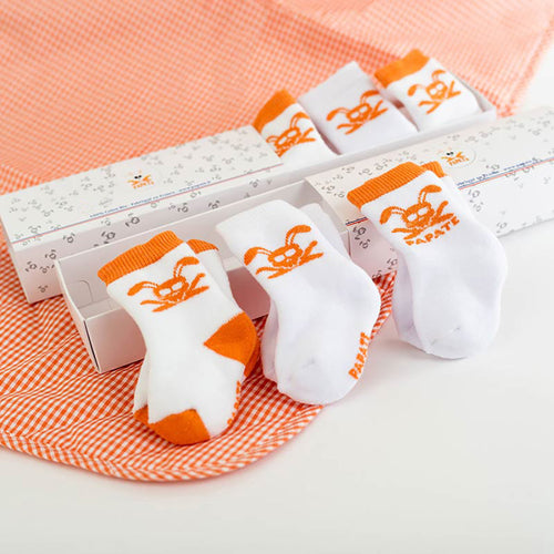 Calcetines de algodón orgánico para recién nacido