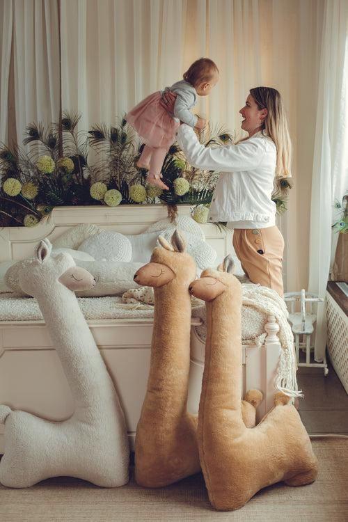 Alpaca de peluche gigante