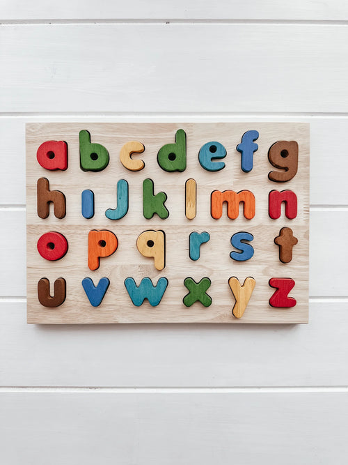 Rompecabezas de letras minúsculas