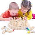 Kids Wooden Memory Match Stick Chess Game