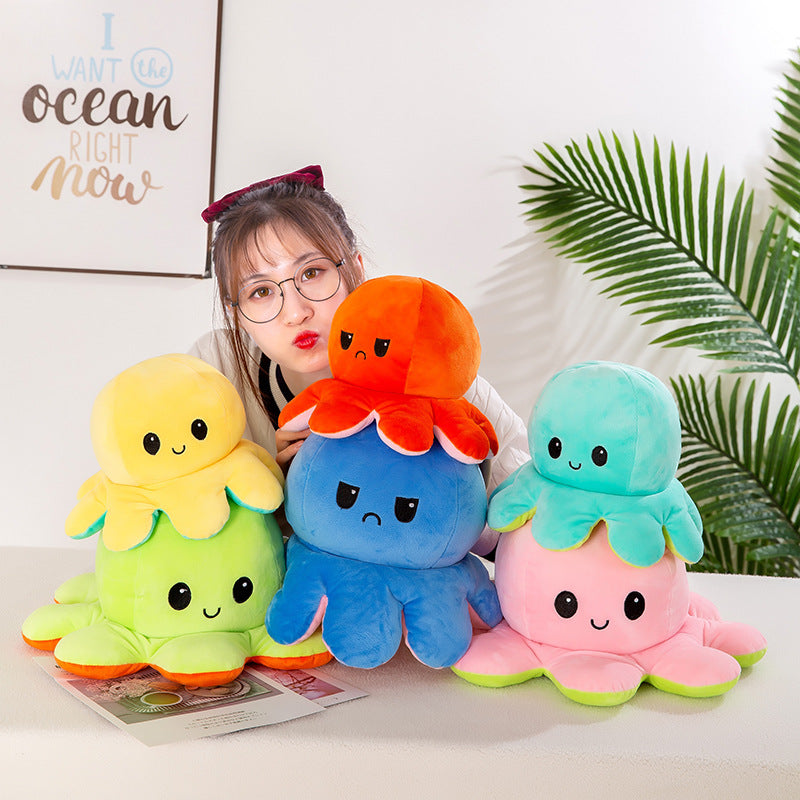 90-130cm Flip Giant Octopus Stuffed Animal Toy