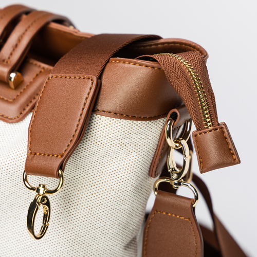 Bolsa de pañales de lona tipo tote