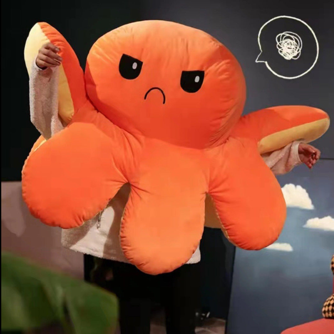 90-130cm Flip Giant Octopus Stuffed Animal Toy
