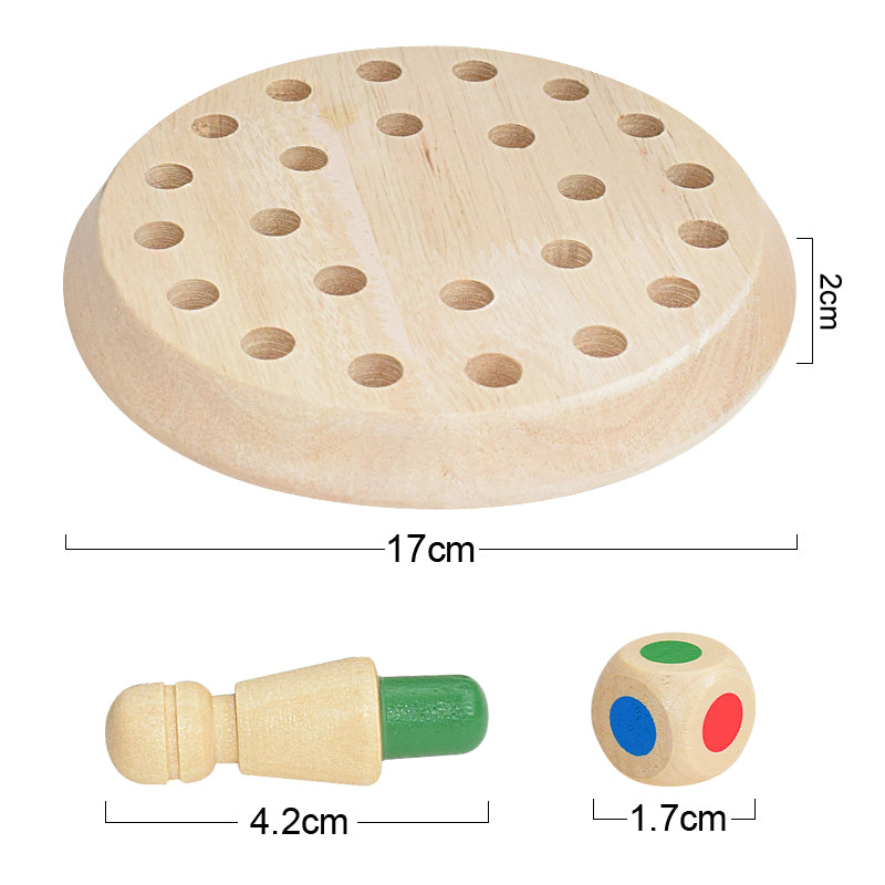 Kids Wooden Memory Match Stick Chess Game