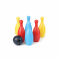 Juego de bolos para niños con una bola y 6 pinos