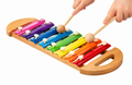 Xilófono de Madera con Colores del Arcoíris - Juguete Musical